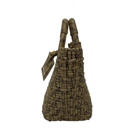 BALENCIAGA Bistro XS Basket Gray Beige Black Polyurethane Polyester - Picture 2 of 14